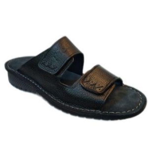 دمپایی مردانه چرم مدل چسبی دنیز